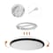 Quickway Imports 2-pc 12" LED Ceiling Light Fixture Flush Mount 24W 6500K Cool Daylight Energy Black QI004034.M.BK.2 - alternate 4